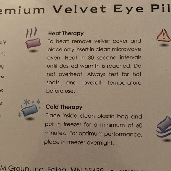 LUXE VELVET Premium Soothing Lavender Infused Eye Pillow Mask - Picture 5 of 6